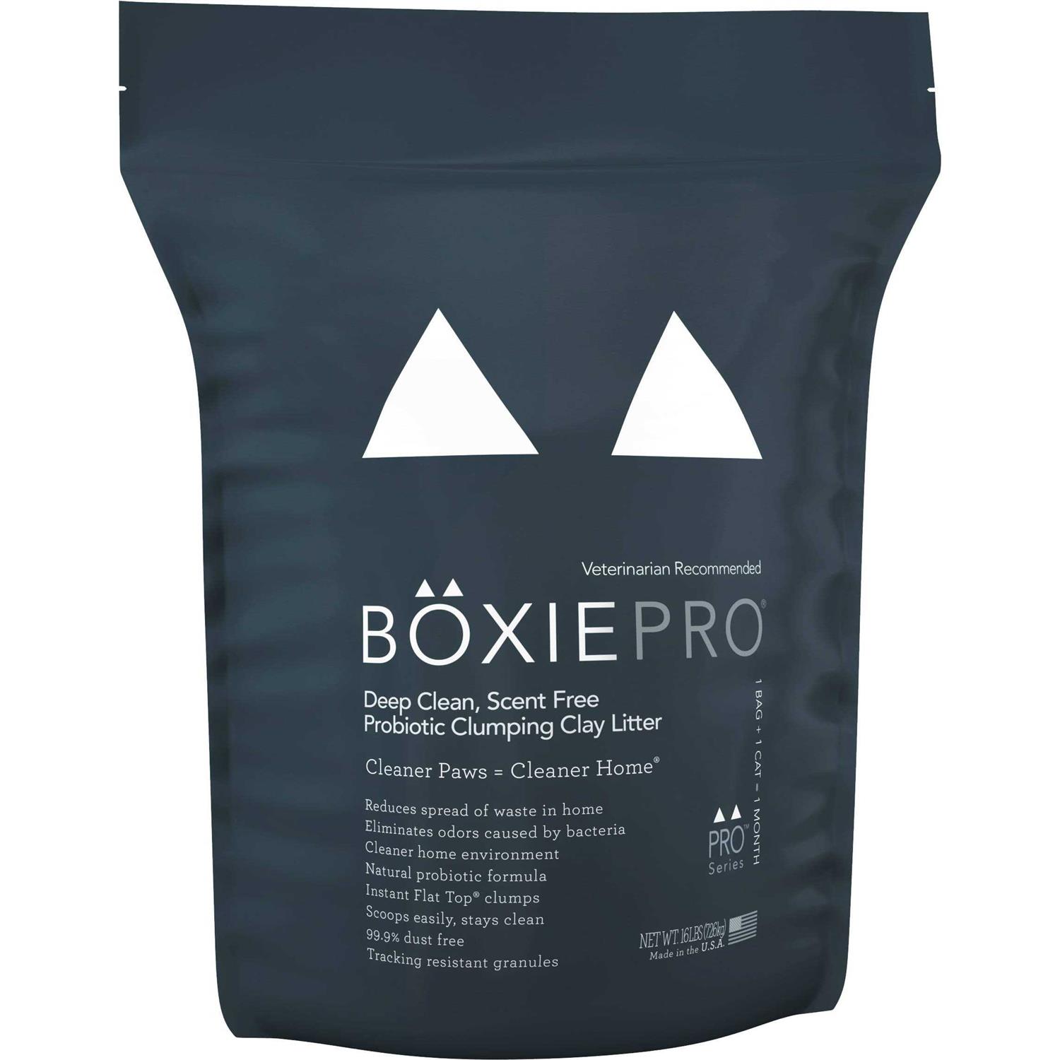 BoxiePro Deep Clean Probiotic Clumping Clay Cat Litter - Healthber
