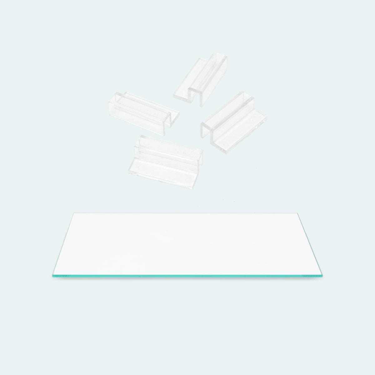 UNS Rimless Tank Glass Lids 3N Lid + Clips - Healthber