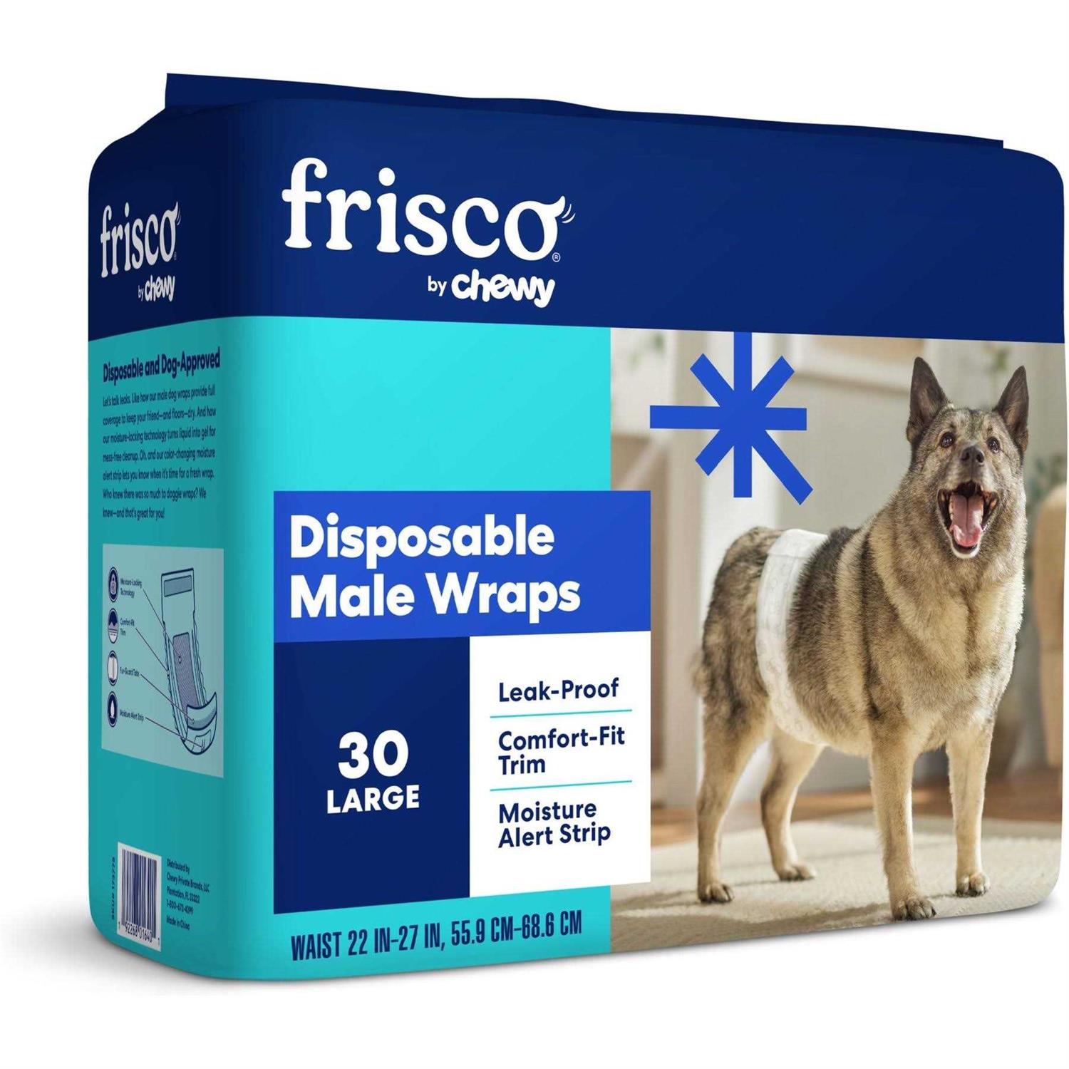 Frisco Disposable male Dog Wraps - Healthber