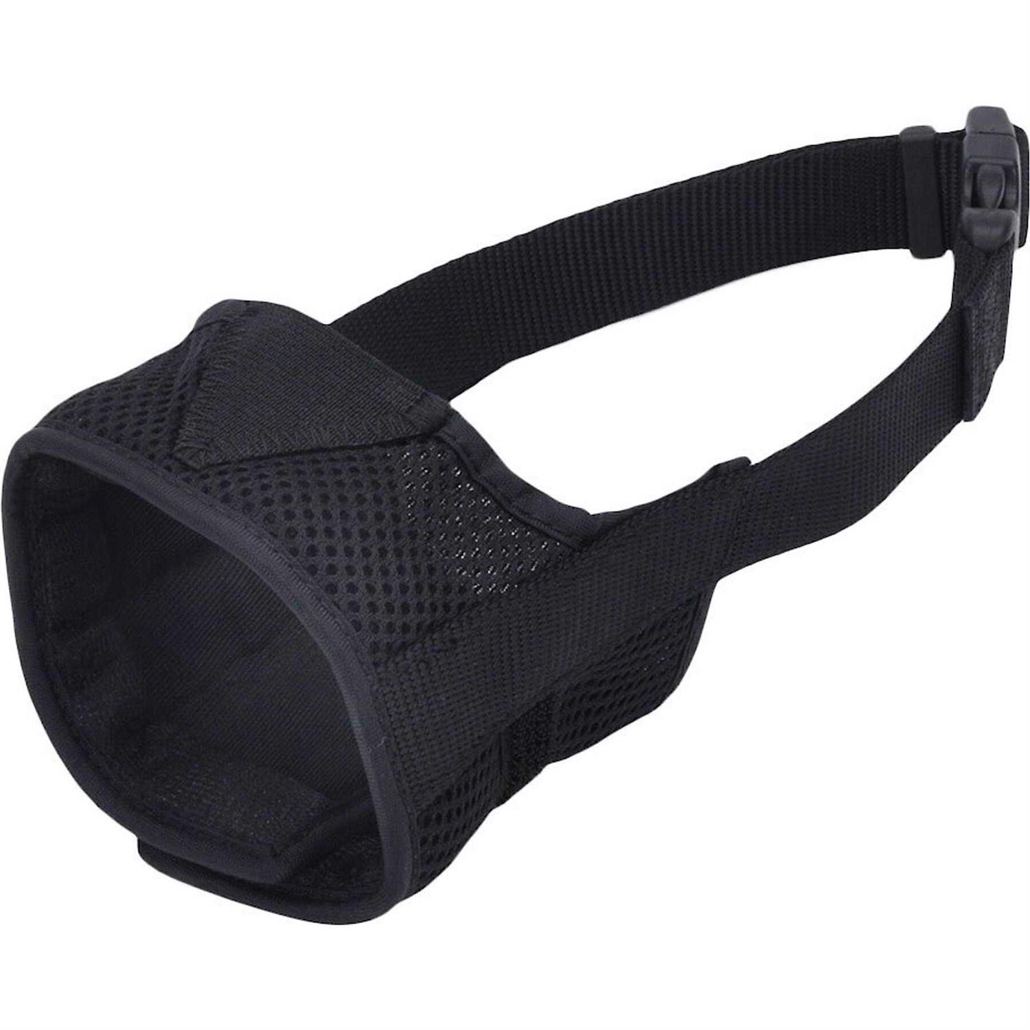 Coastal Pet Products Best Fit Adjustable Comfort Dog Muzzle-Black - Healthber
