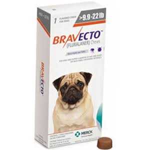 9.9-22 lbs Bravecto Chews for Dogs - Healthber