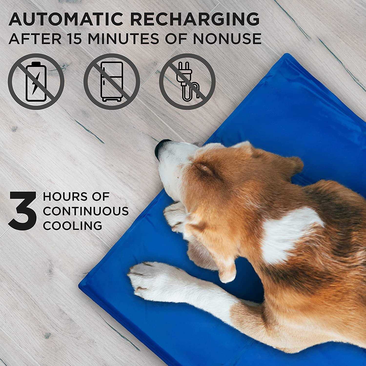 Arf Pets Pet Dog Self Cooling Mat Pad for Kennels Crates and Beds - Healthber