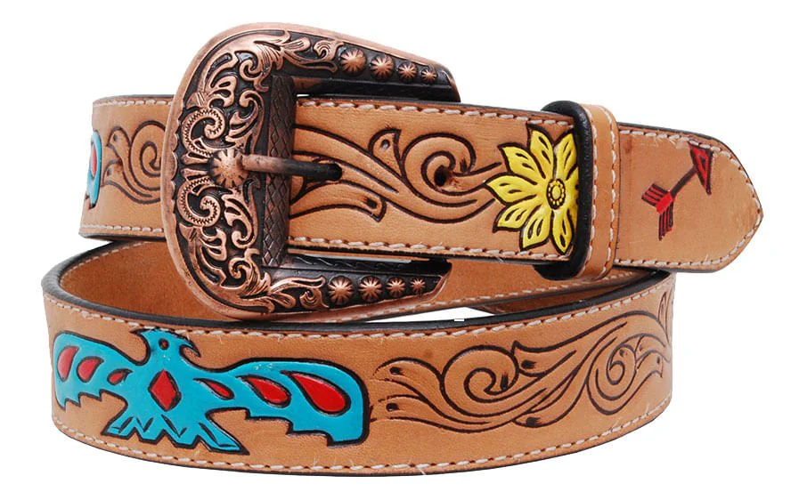 Rafter T Thunderbird Ladies' Belt, Brown - Healthber