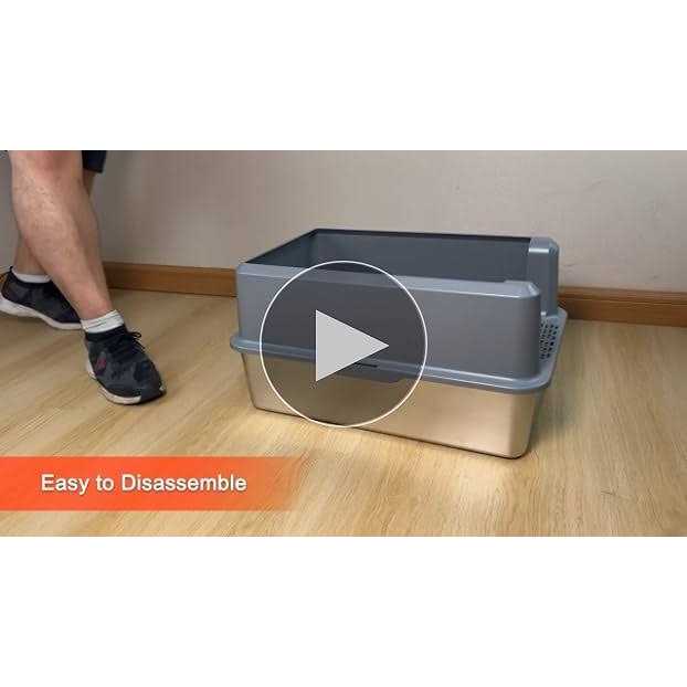 Suitfeel Enclosed Stainless Steel Litter Box XL Metal Litter Box with High Side - Healthber