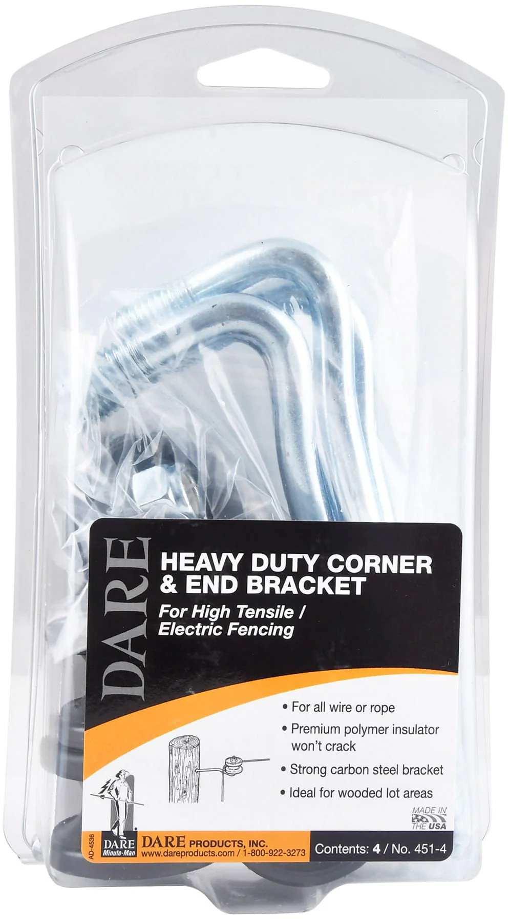 Dare Heavy-Duty Corner Post Brackets, 4 pk - Healthber