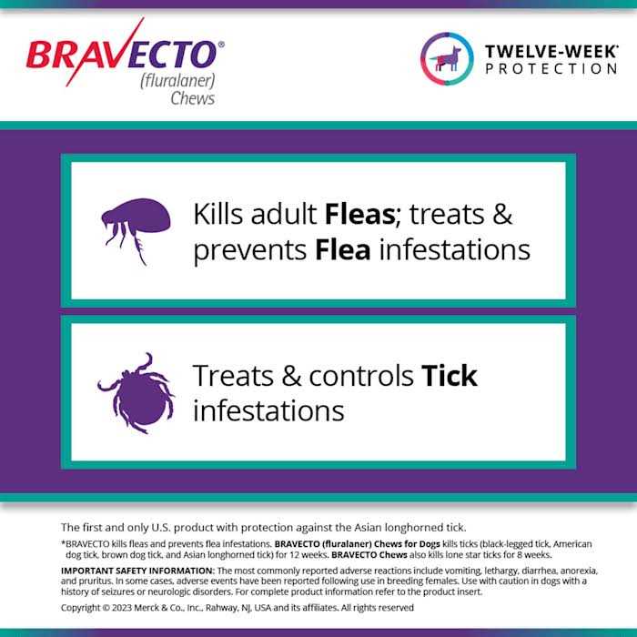 22-44 lbs Bravecto Chews for Dogs - Healthber