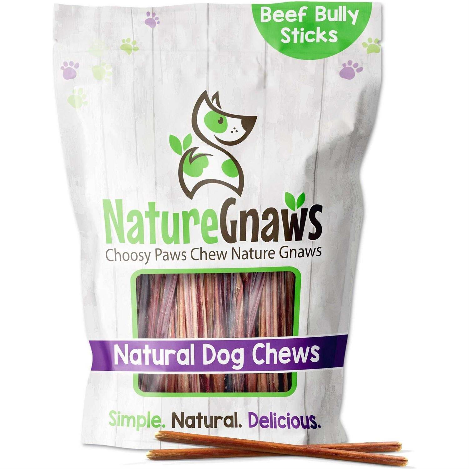 Nature Gnaws Bully Sticks for Dogs Premium Natural Beef Bones - Healthber