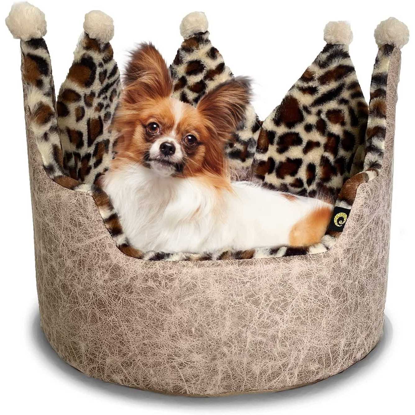 Precious Tails Leopard Crown Bed - Healthber