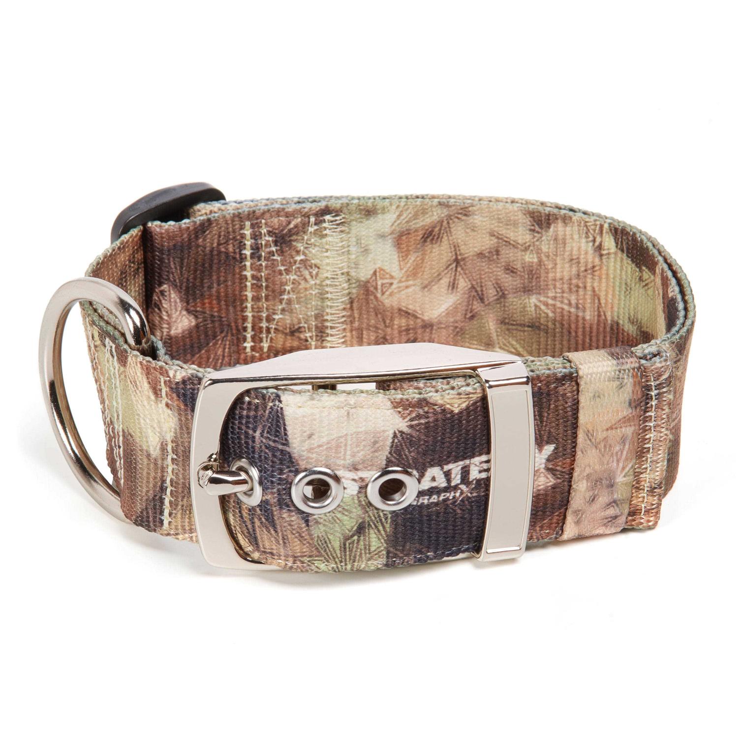 Vibrant Life Large Camo Patterned Dog Collar with Metal Clasp - Healthber