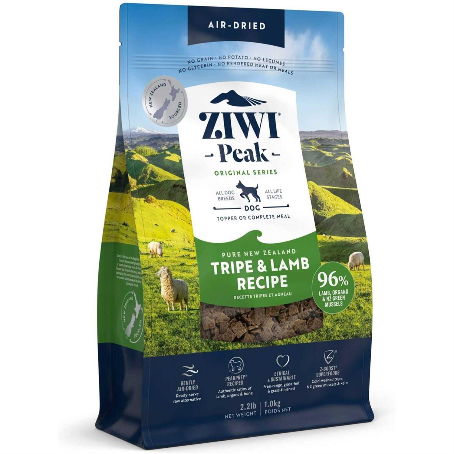 Ziwi Peak Air-Dried Tripe & Lamb Dog Food - Healthber