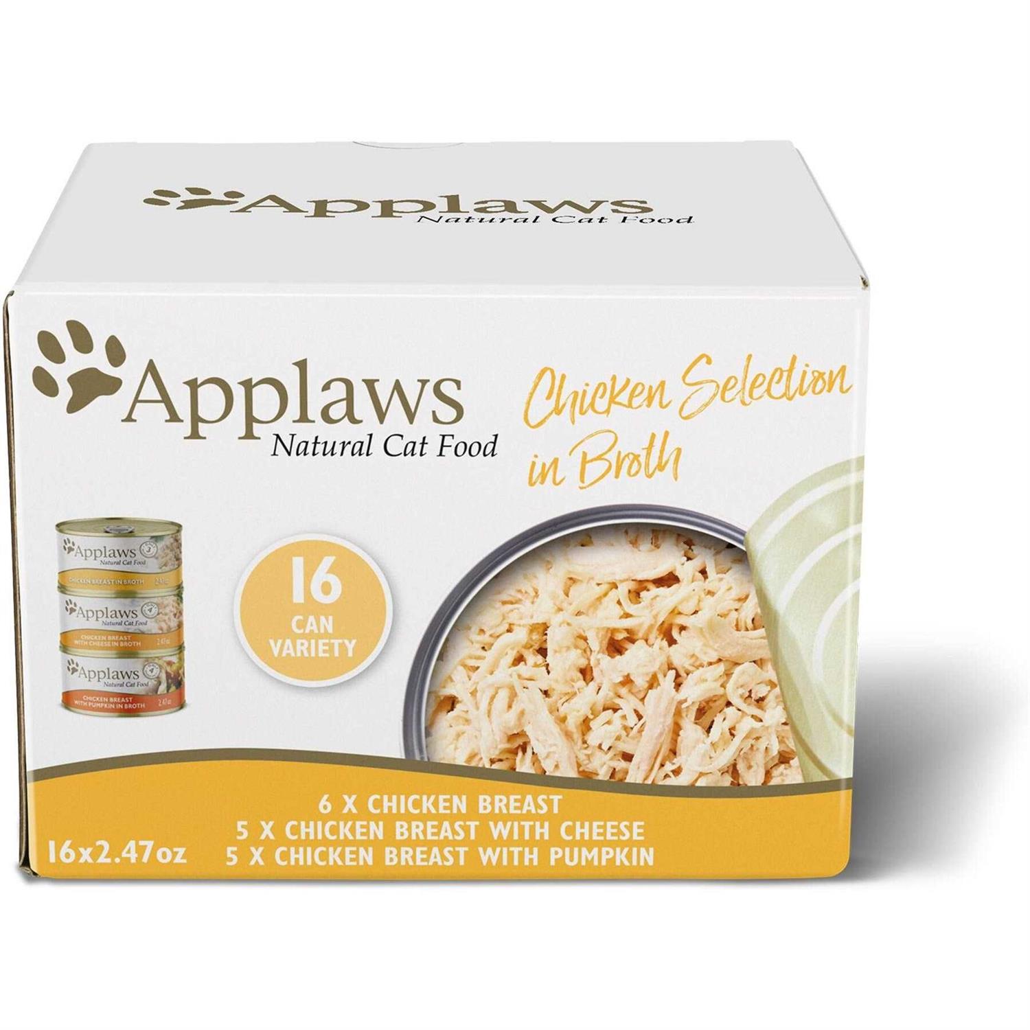 Applaws Natural Chicken Selection in Broth Cat Food Variety Pack - Healthber