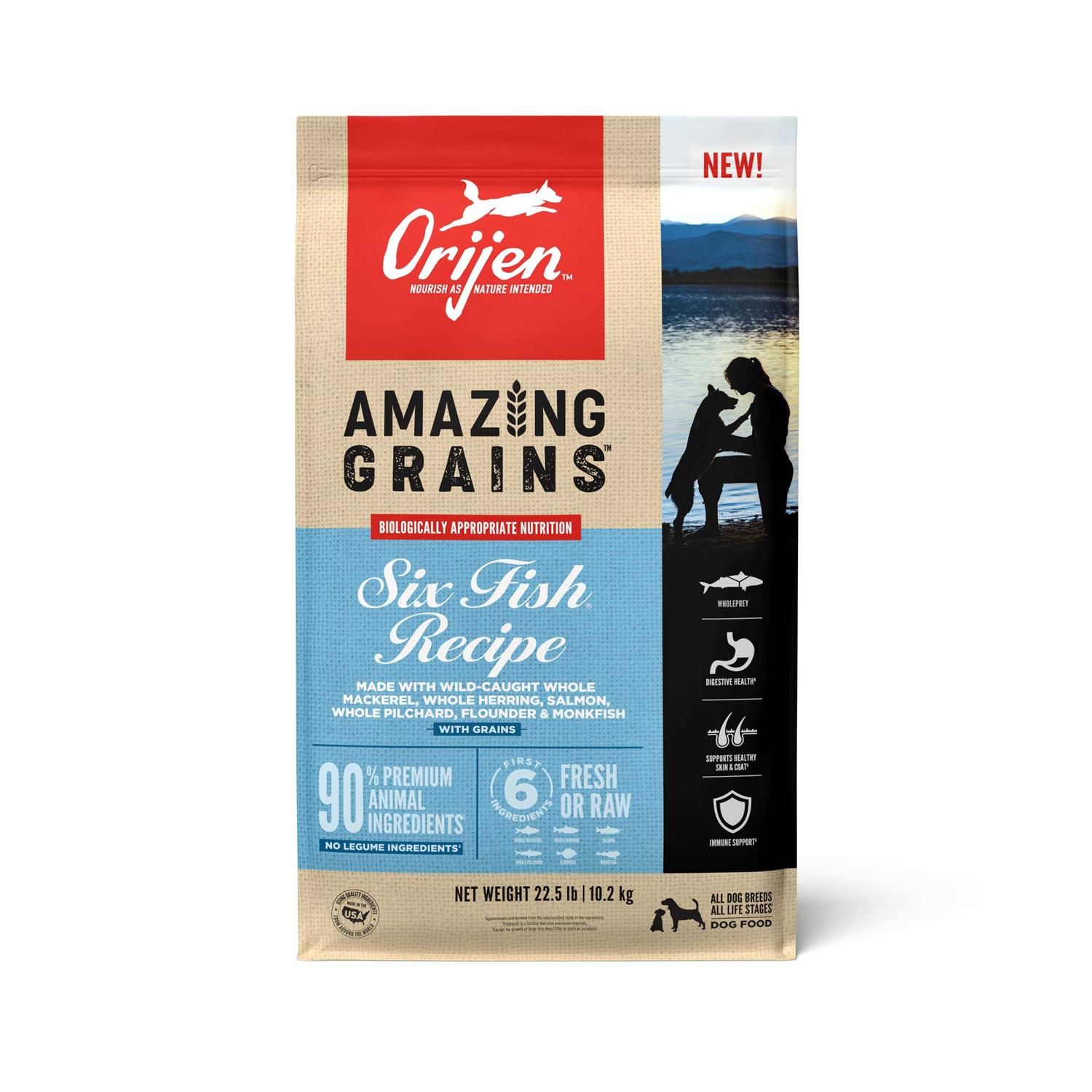 Orijen Amazing Grains Dry Dog Food - Healthber