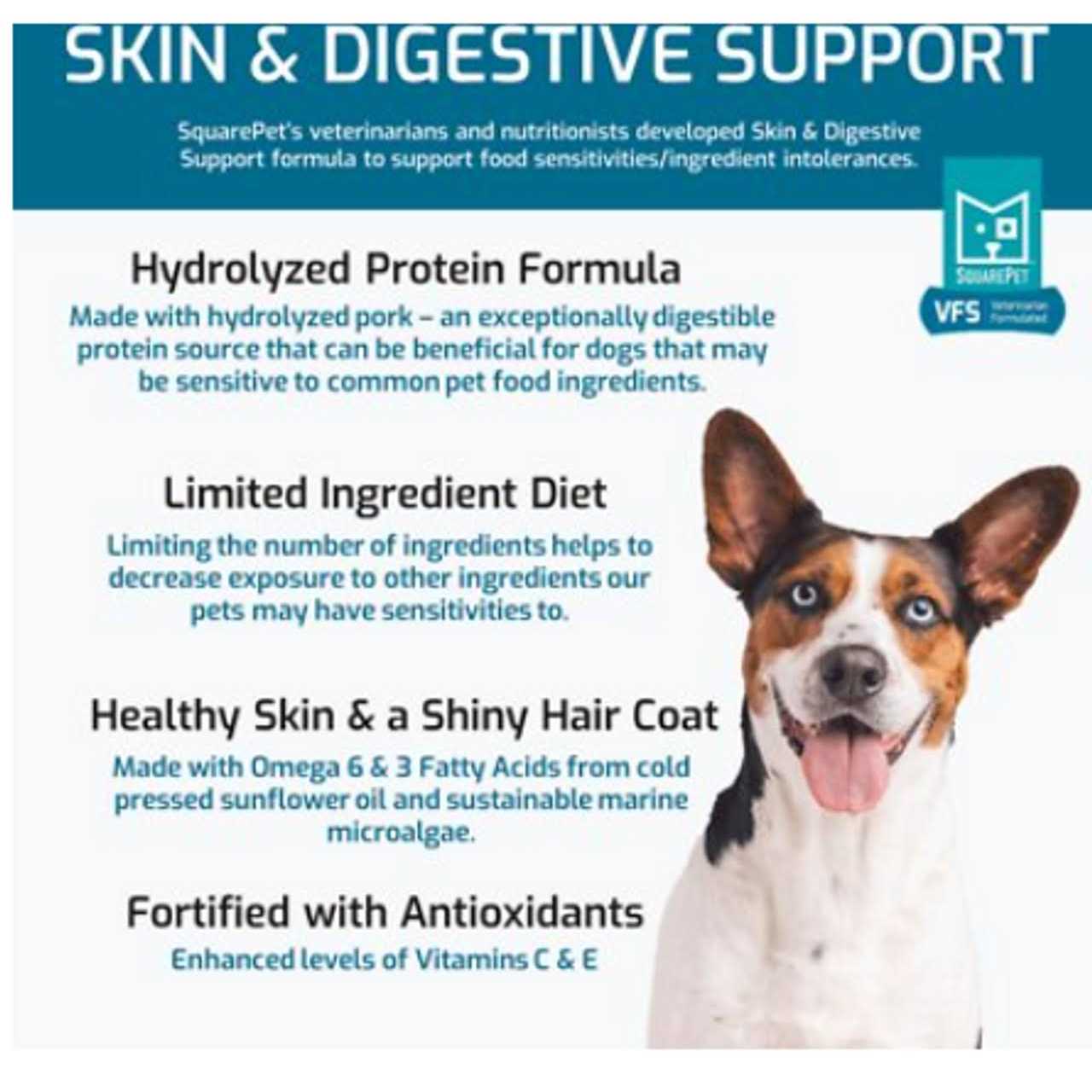 SquarePet VFS Skin & Digestive Support Dry Dog Food - Healthber