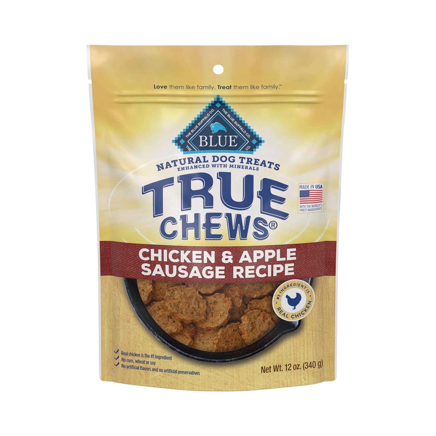True Chews Dog Treats Chicken & Apple Sausage Recipe - Healthber