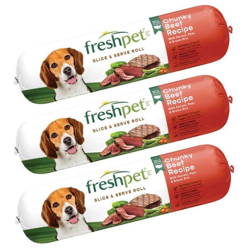 Salutem Vita Freshpet Dog Food Chunky Beef Recipe - Healthber