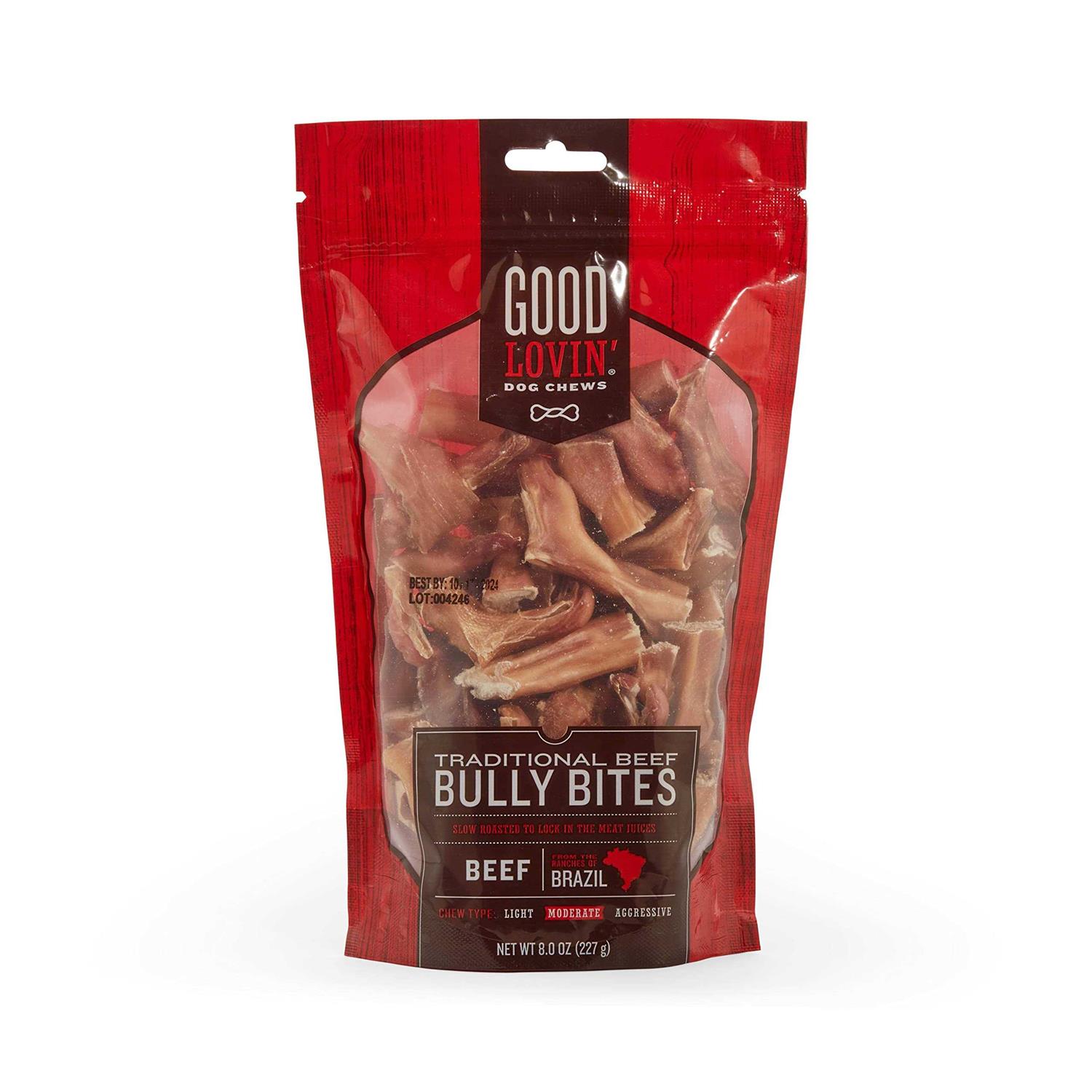Good Lovin’ Traditional Beef Bully Bites Dog Chew - Healthber