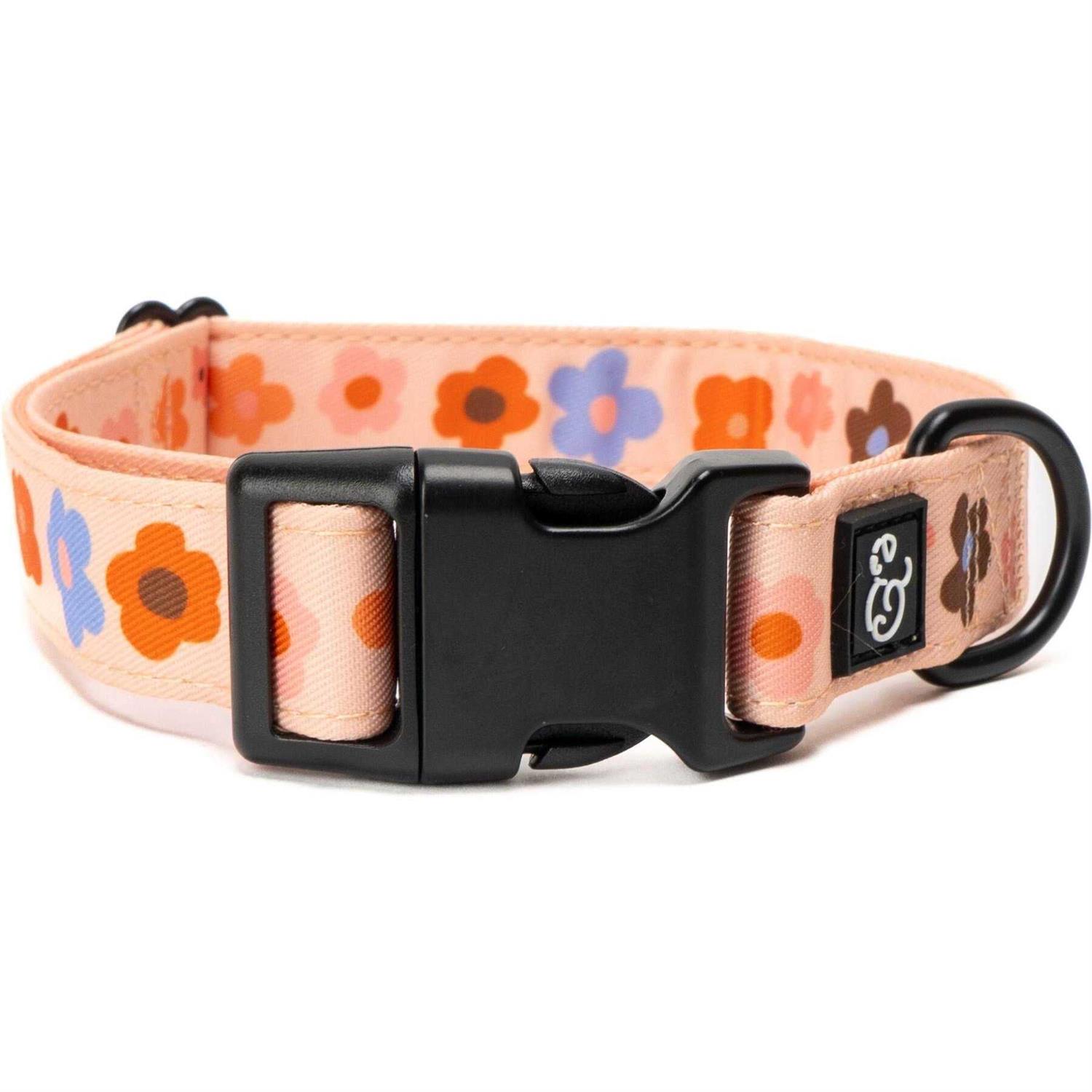 Lucy & Co. Have A Nice Day Dog Collar – Durable Lightweight Designer Collar for Pets – Adjustable Metal Safety Buckel – Lime Green Blue Checker – - Healthber