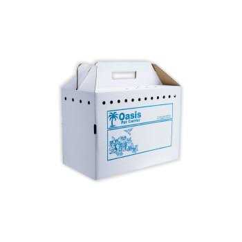 Oasis Disposable Pet Carrier Cardboard 17.5. x 12.25 x 8.75 - Healthber