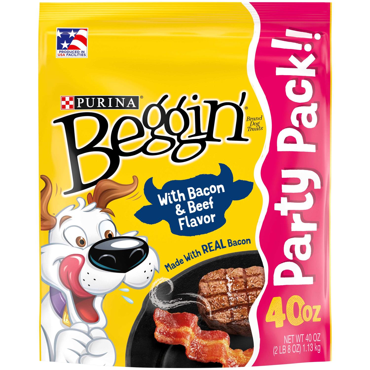 Purina Beggin Strips Bacon & Beef Dog Treats - Healthber