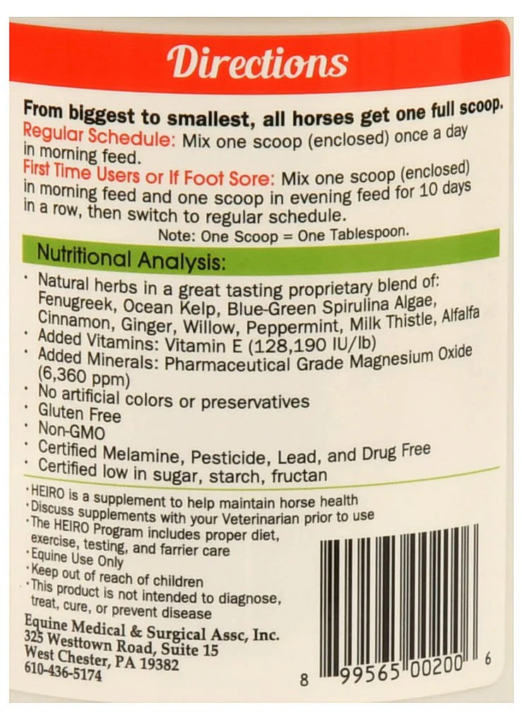 HEIRO Equine Insulin Resistance Supplement - Healthber