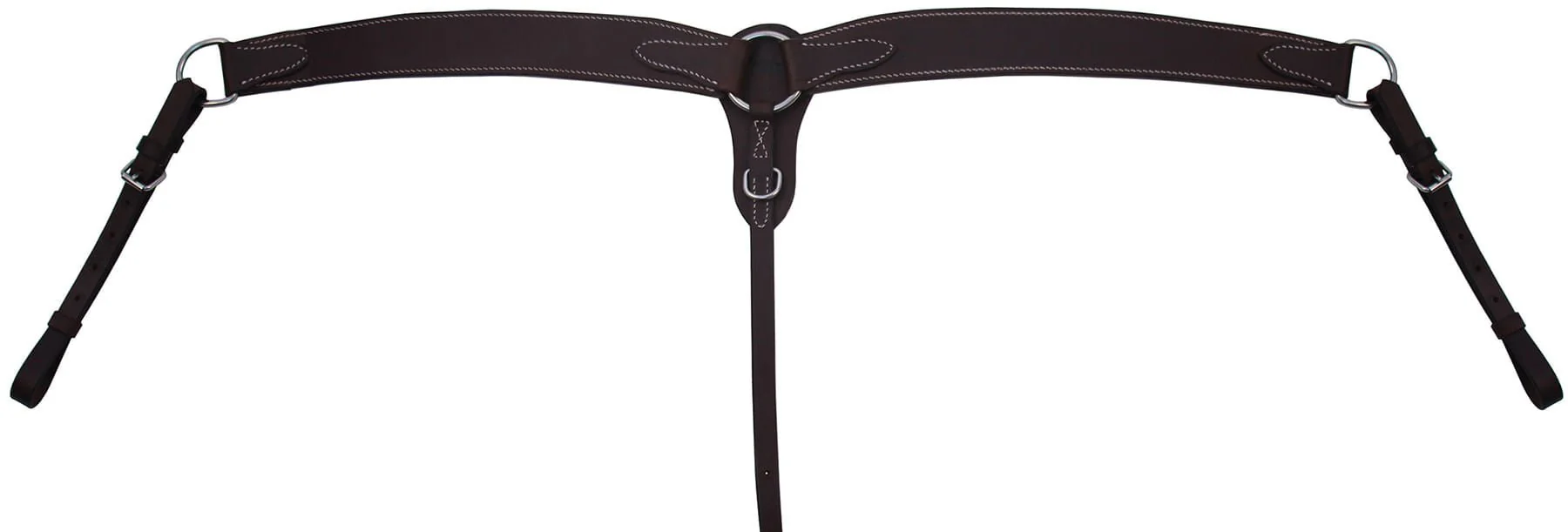Buffalo Leather 2-Ply Contoured Breast Collar - Healthber