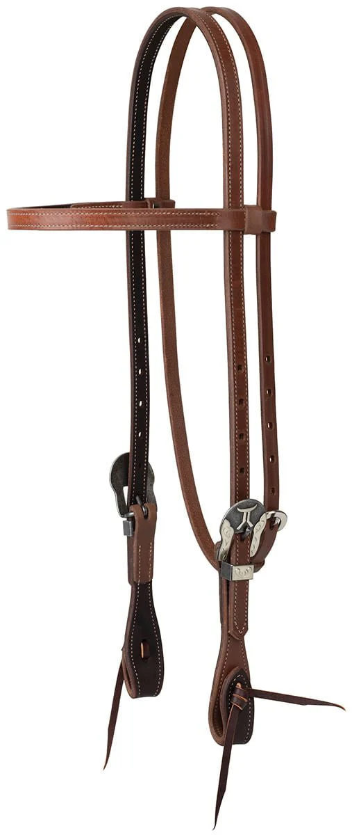 Smarty x Synergy Latigo Lined Oil Harness Leather Headstall, 5/8