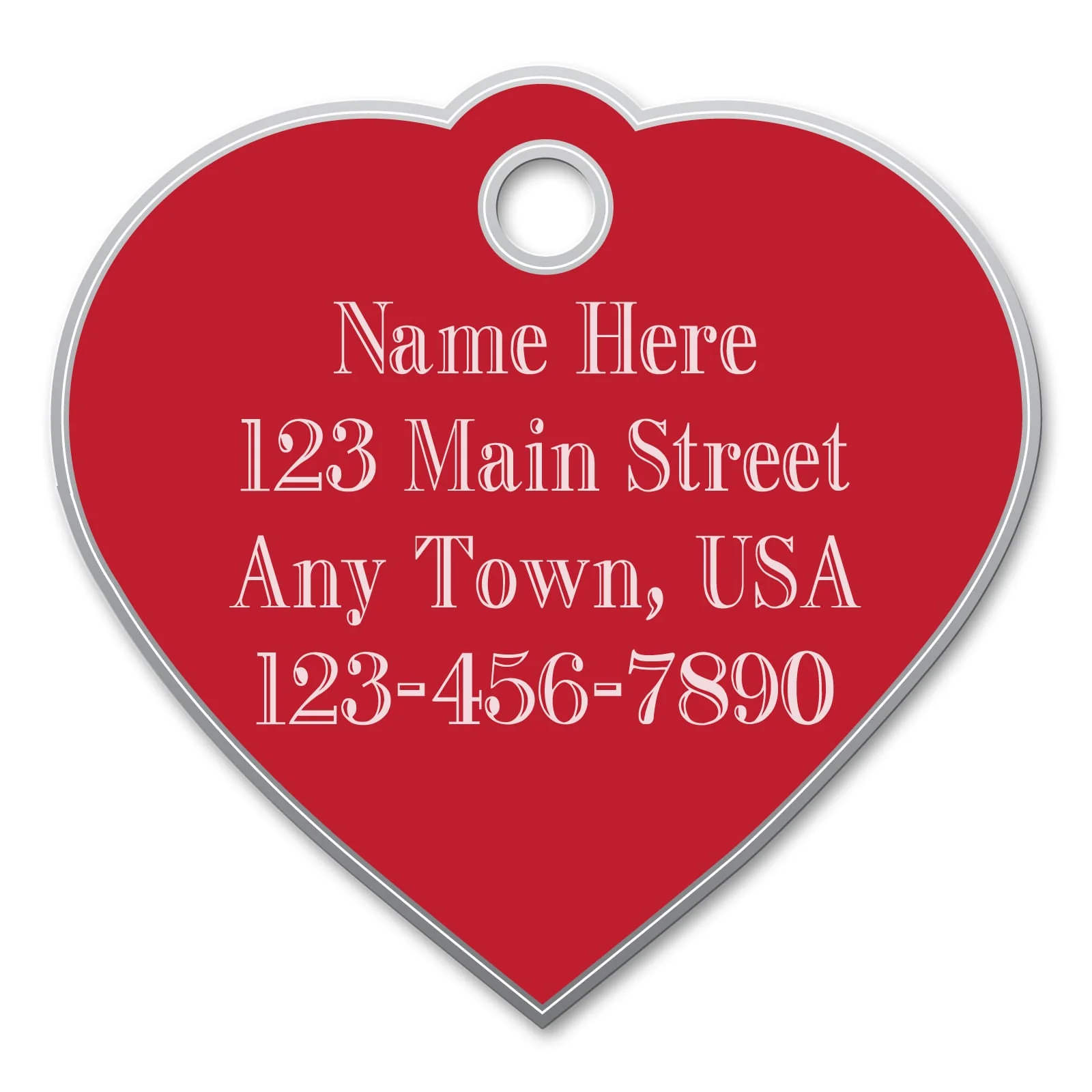 Small Heart Shaped Custom Personalized Dog Tags - Healthber