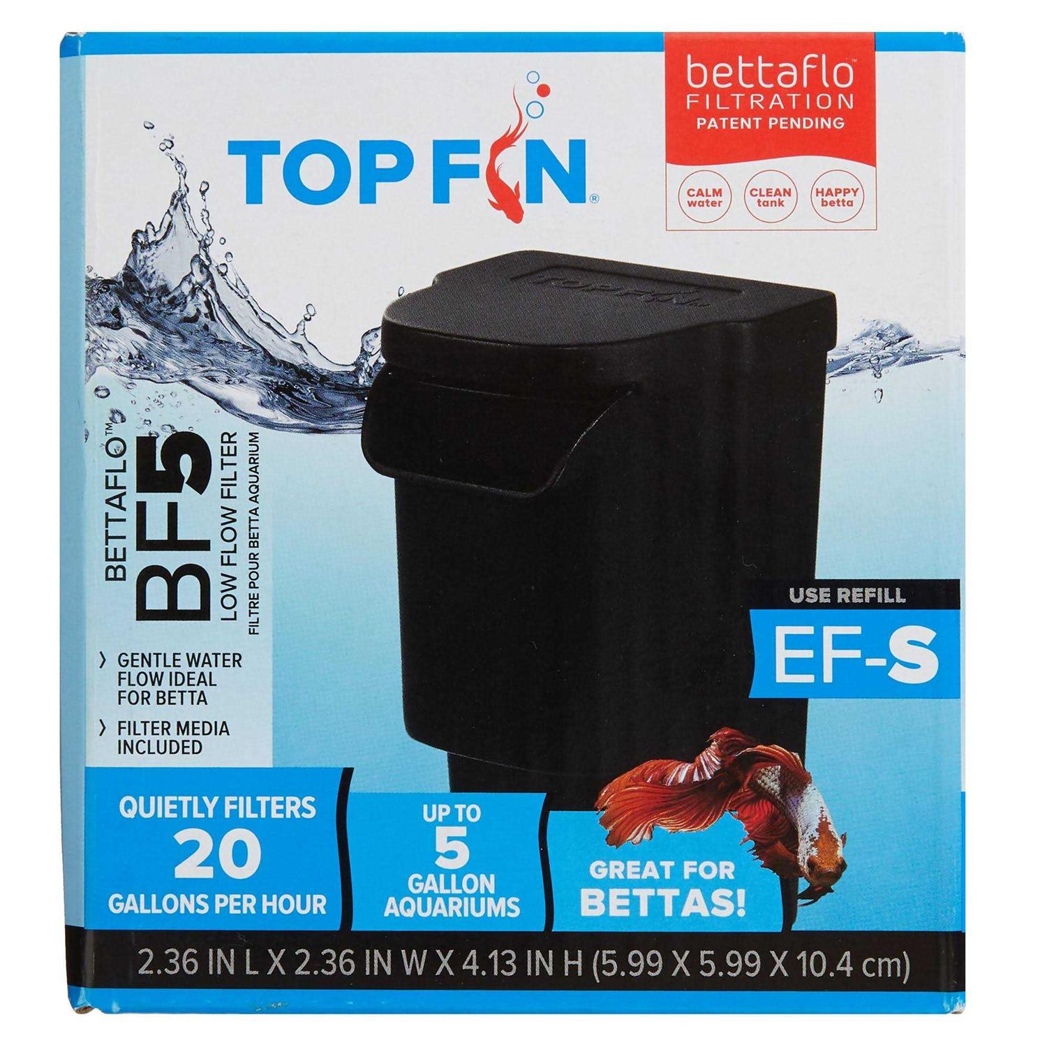 Top Fin BETTAFLO BF5 Low Flow Filter - Healthber