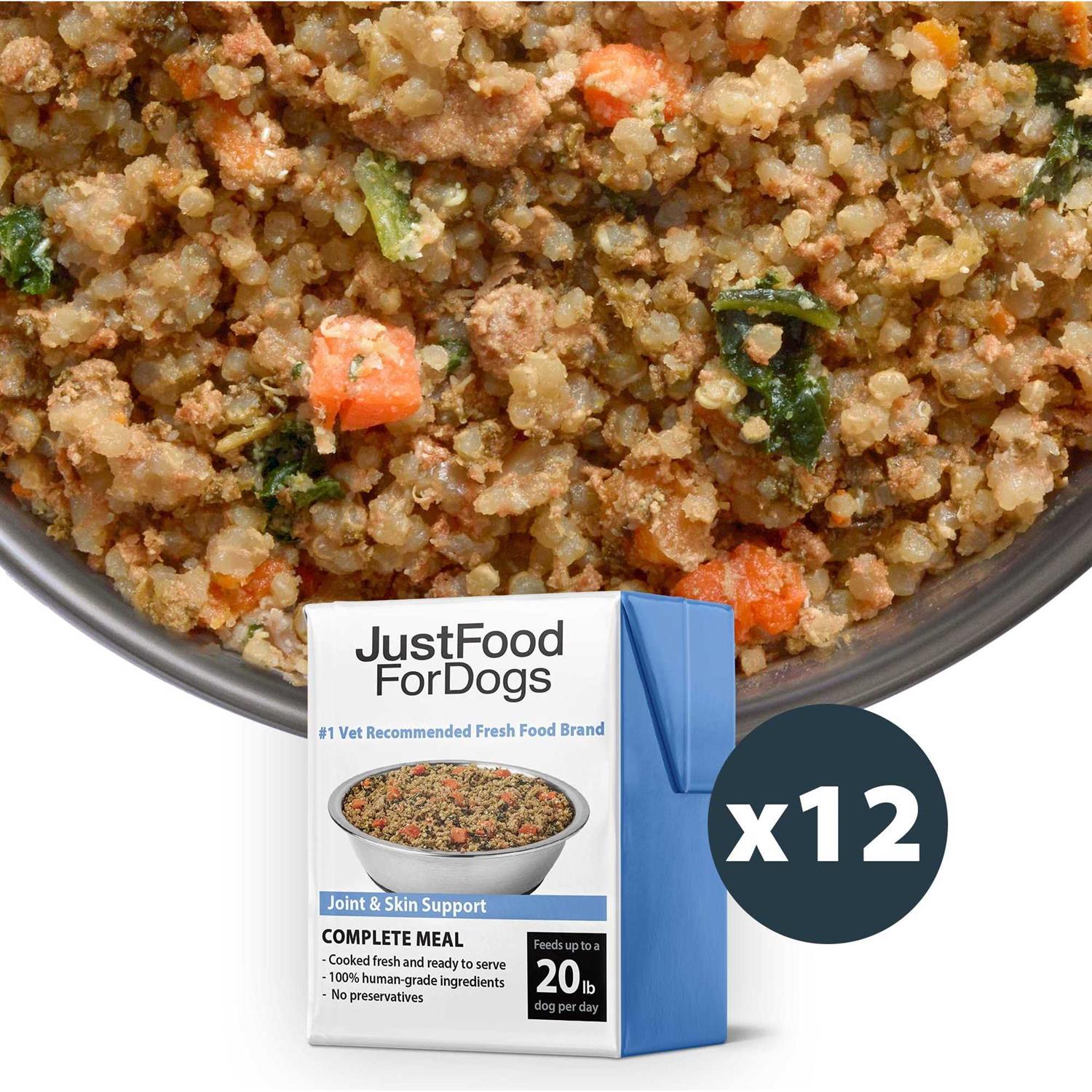 JustFoodForDogs Pantry Fresh Dog Food and Puppy Food Joint & Skin Support - Healthber