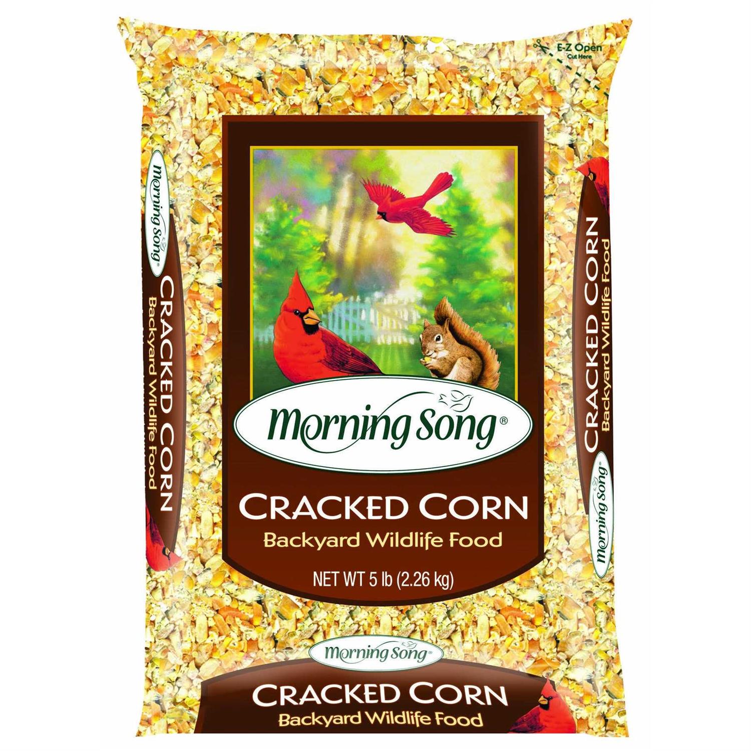 Morning Song 5 lbs Cracked Corn Wildlife Food - Healthber