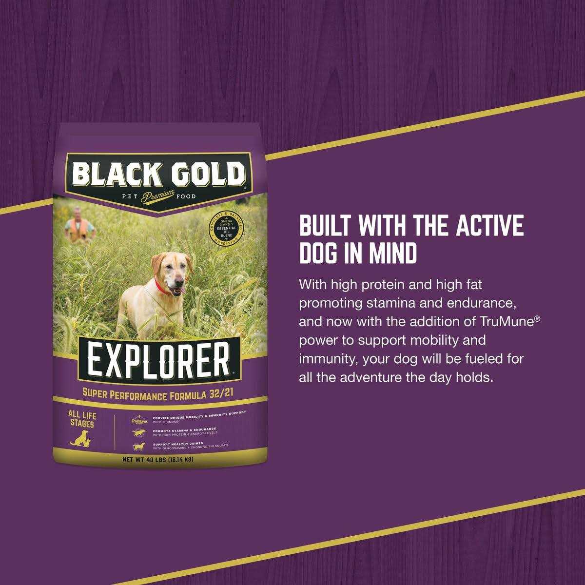 Black Gold Explorer Super Performance Formula Dry Dog Food - Healthber