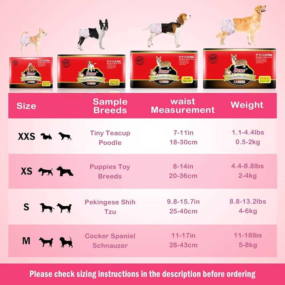 Dono Disposable Pet Diapers for Female Dogs Super Absorbent Soft Heating and Pee Puppy Diapers Female Liners - Healthber