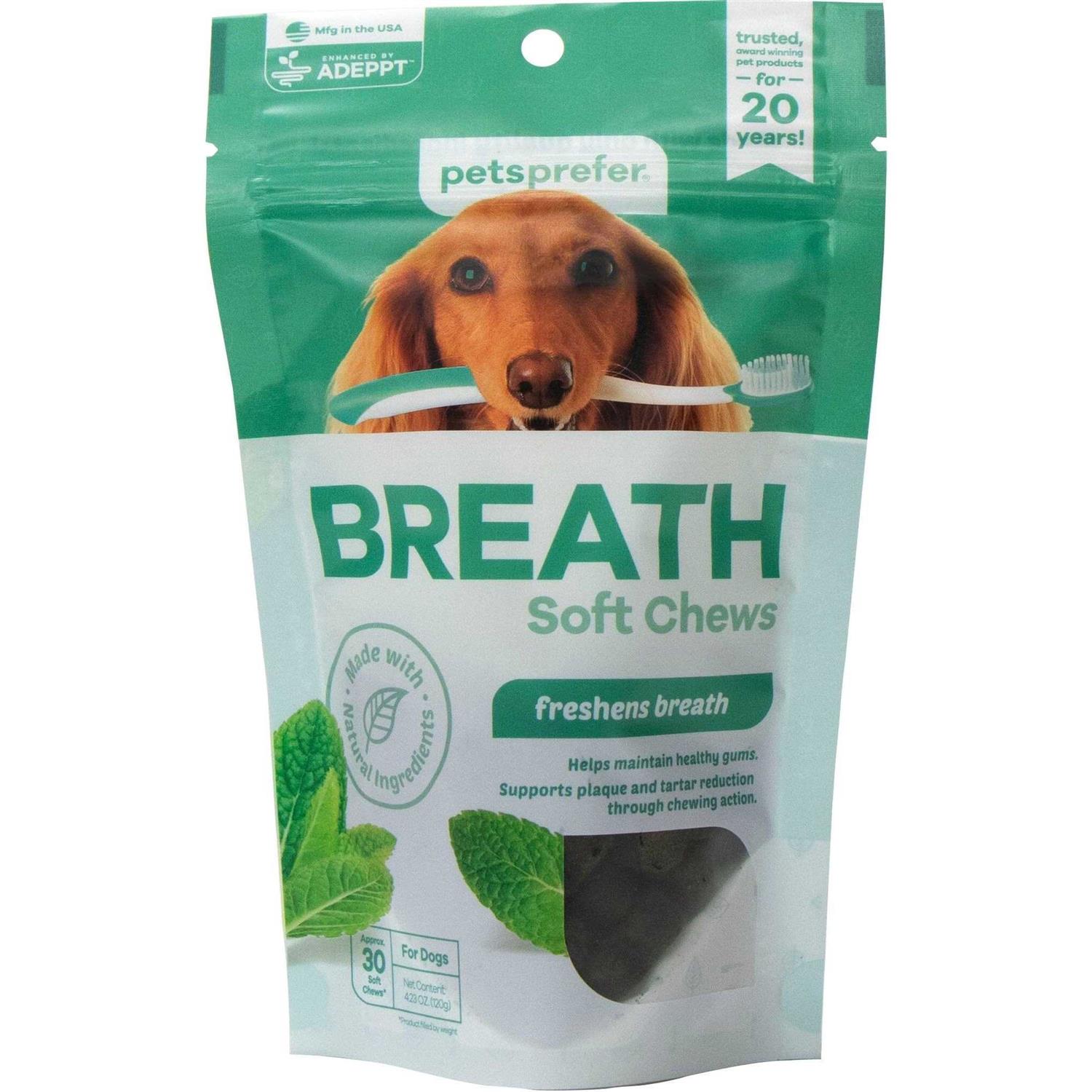 PetsPrefer Breath Soft Chews w/ Adeppt - Healthber