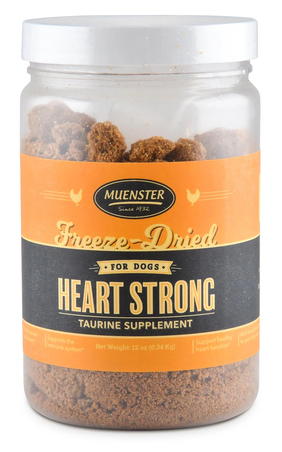 Heart Strong Freeze-Dried Taurine Supplement for Dogs, 12 oz - Healthber