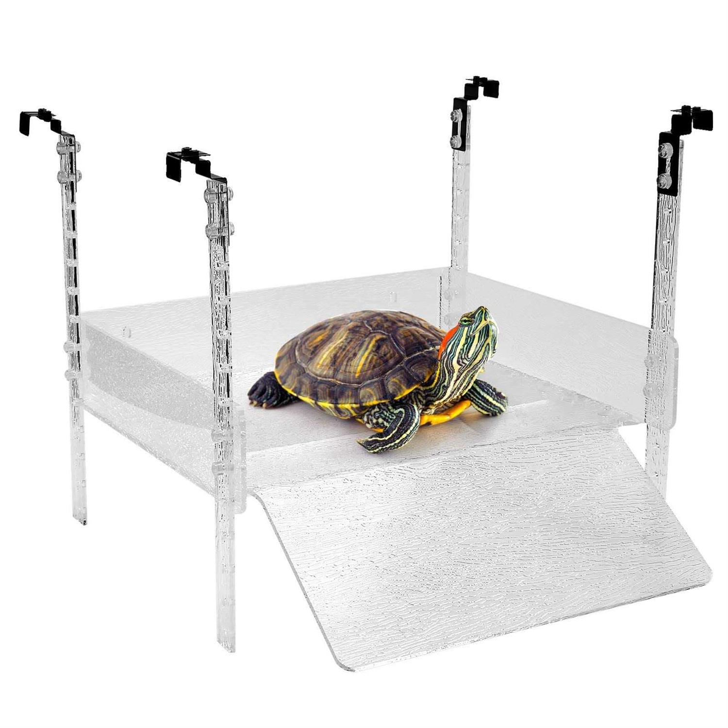 LYL LEYOULAND Hanging Turtle Basking Platform Aquatic Reptile Ramp Dock - Healthber