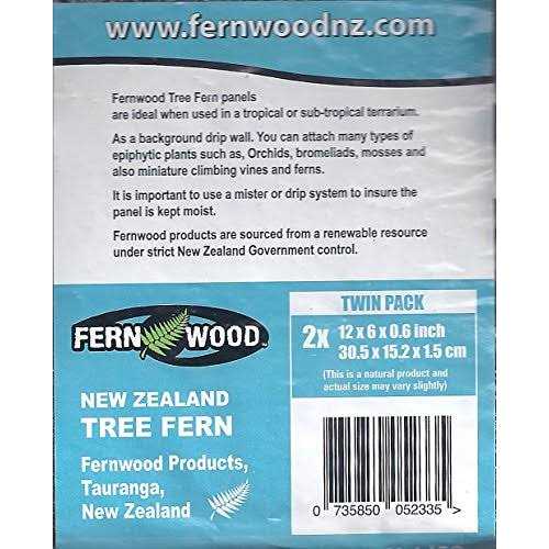 Fern Wood New Zealand Tree Fern Tropical Background Panel Twin Pack - Healthber