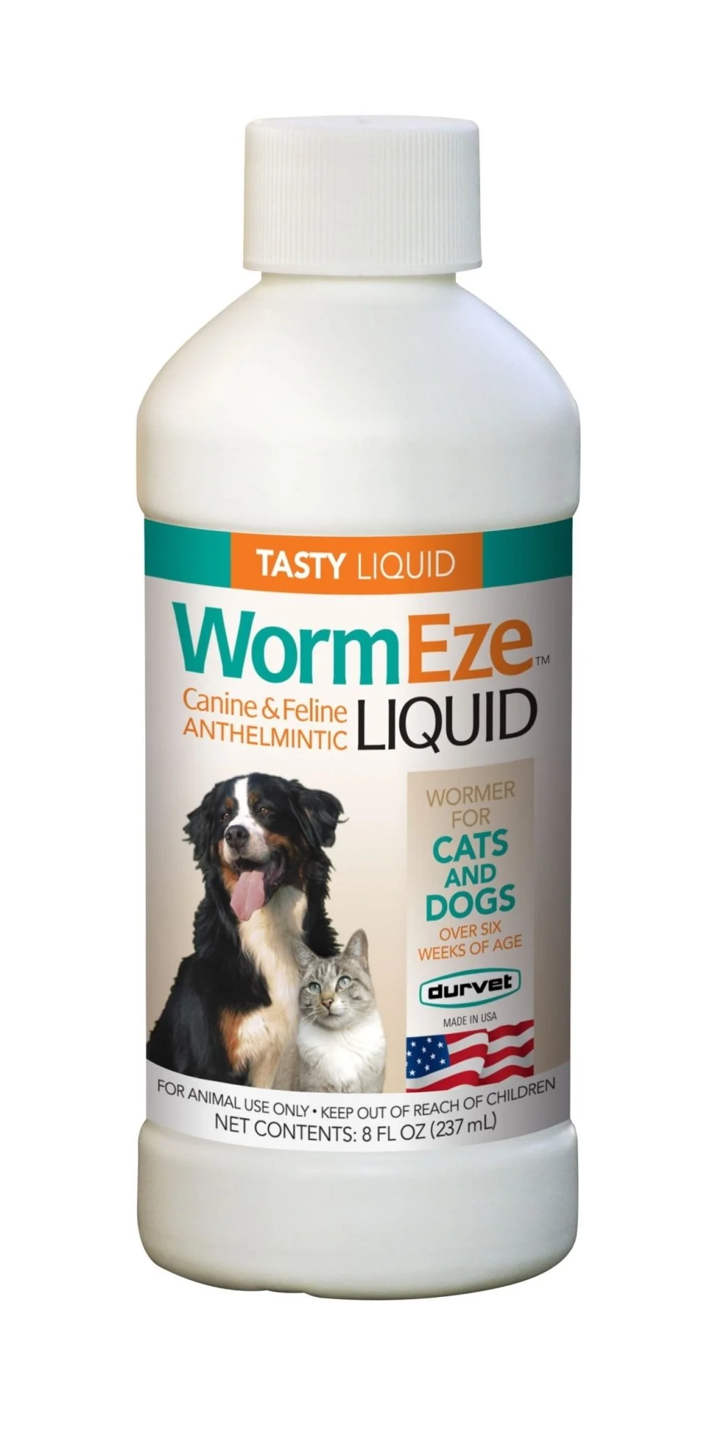 Wormeze Canine & Feline Anthelmintic Liquid, 8 oz - Healthber