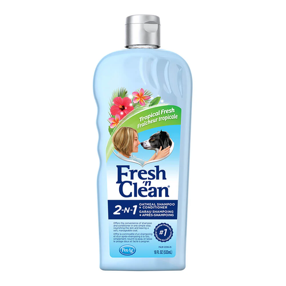 Fresh 'n Clean Protien Infused 2-in-1 Oatmeal Conditioning Shampoo, 18 oz - Healthber