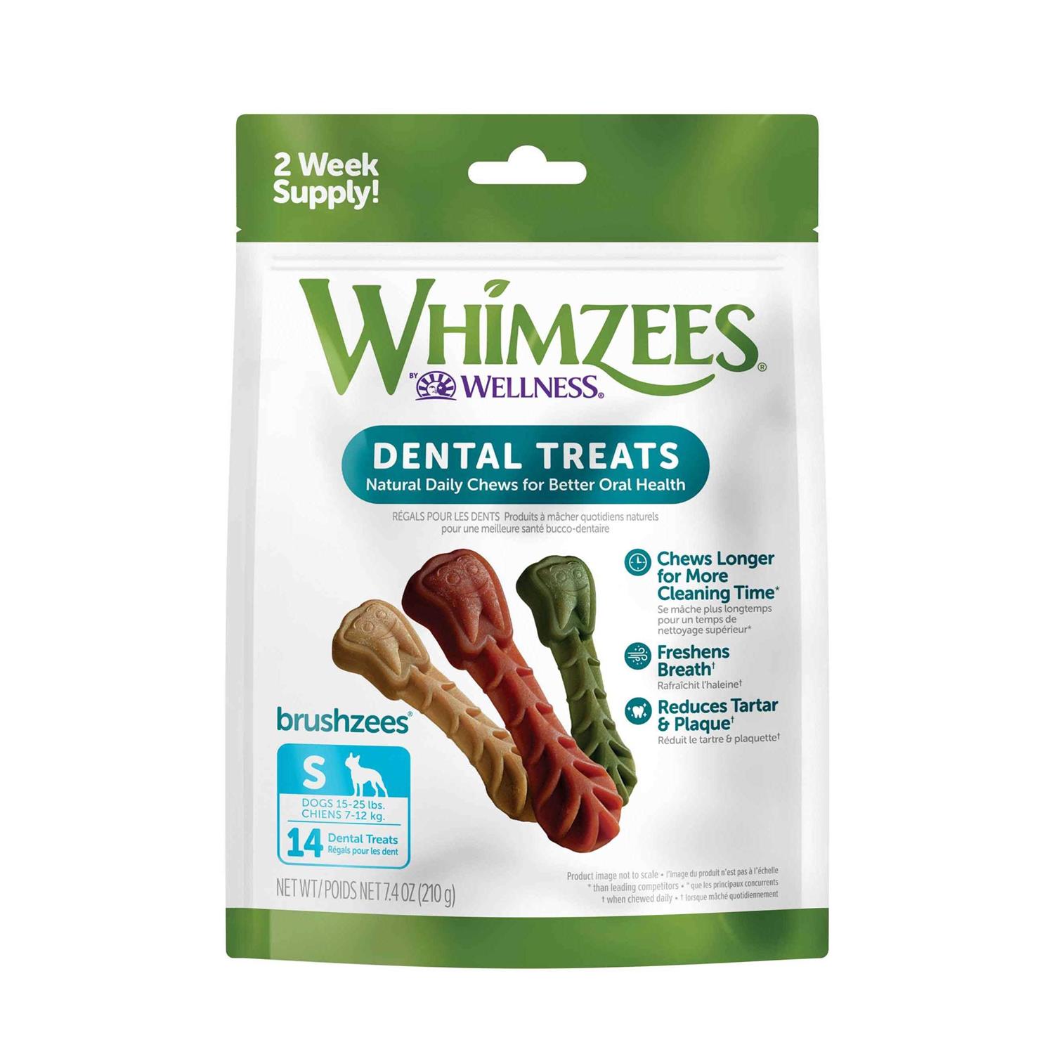 Whimzees Brushzees Dental Treats - Healthber