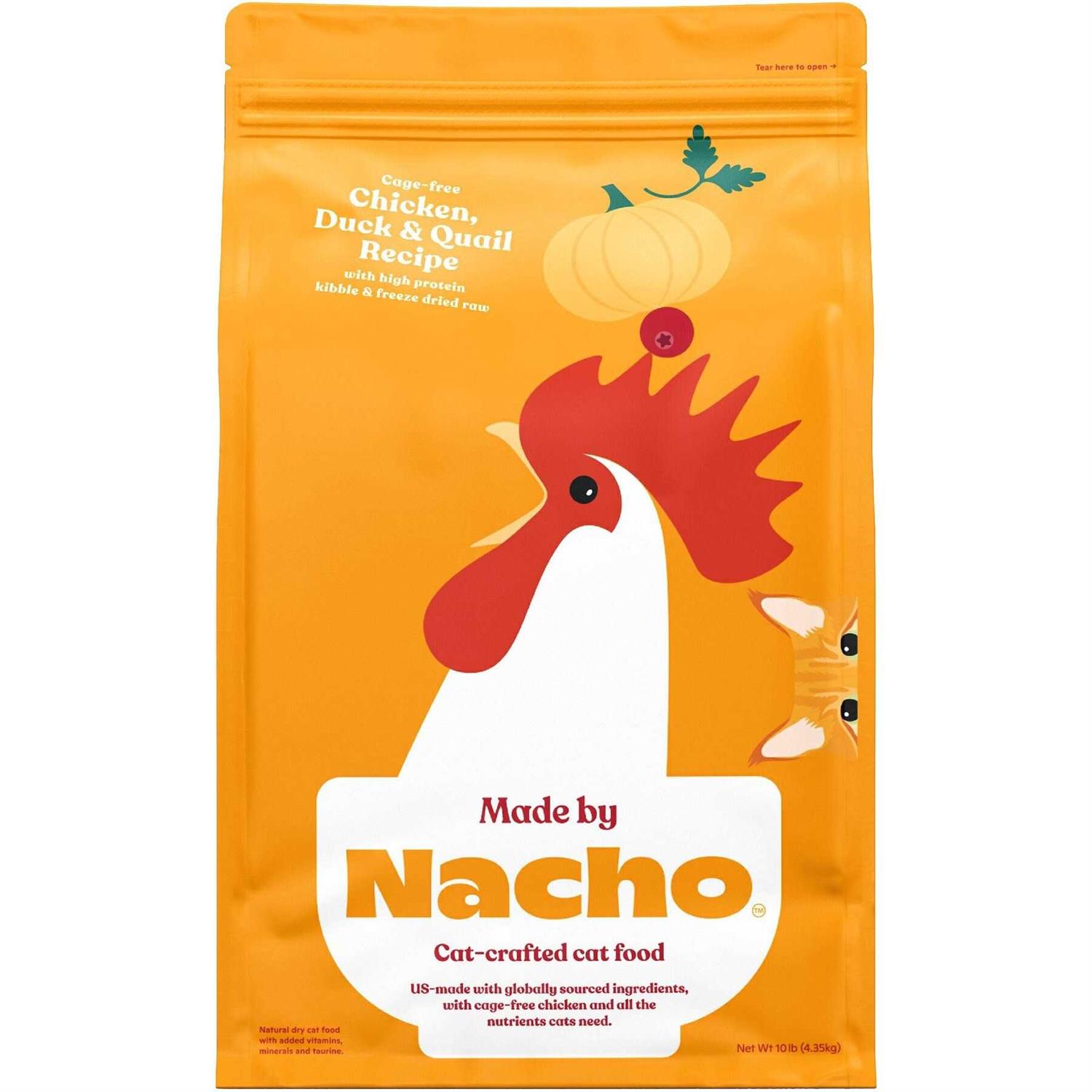 Made by Nacho Dry Cat Food with Freeze Dried Raw Kibble - Healthber