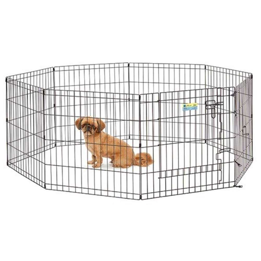 Midwest Contour Exercise Pen with Door for Dogs - Healthber