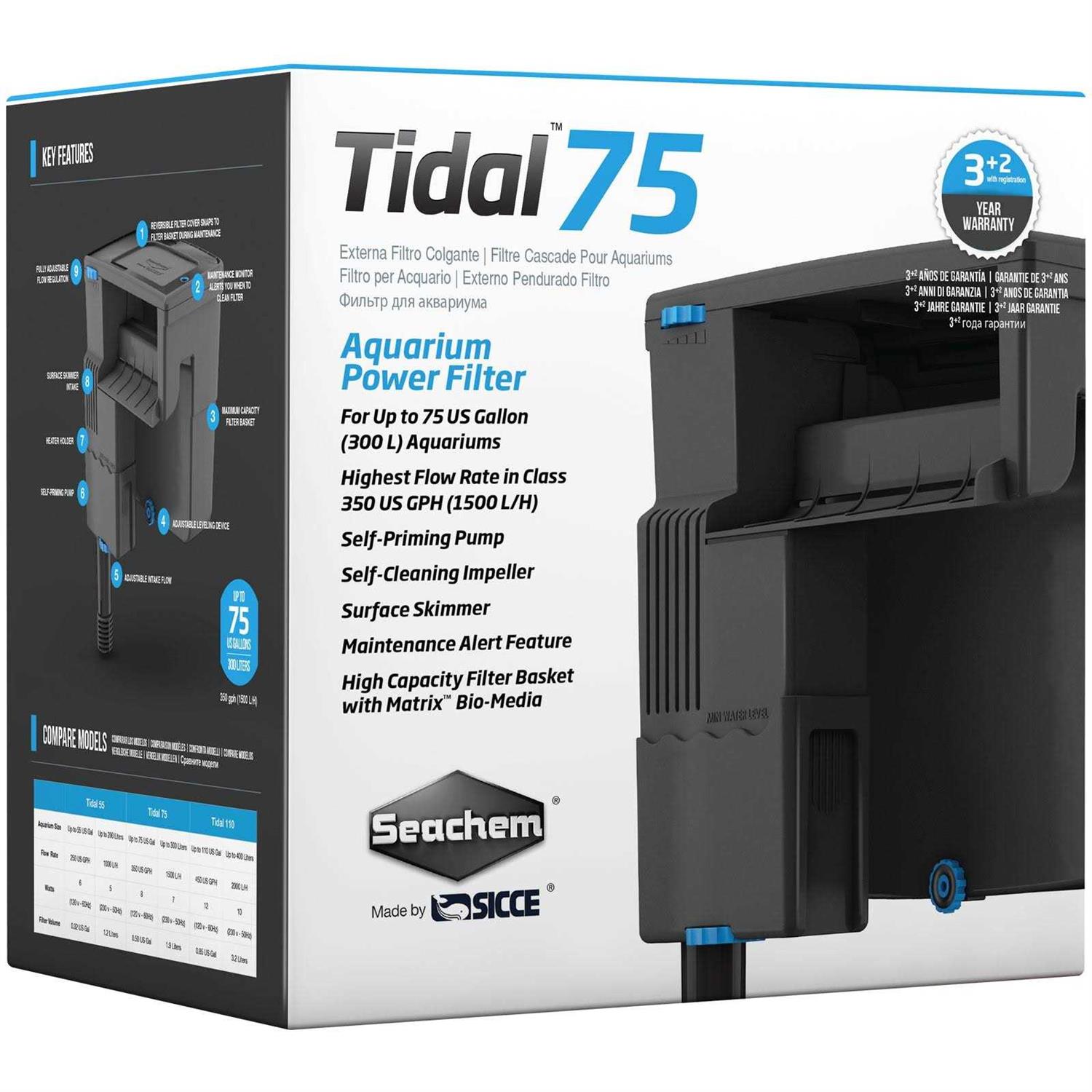 Seachem Tidal 75 Power Filter - Healthber