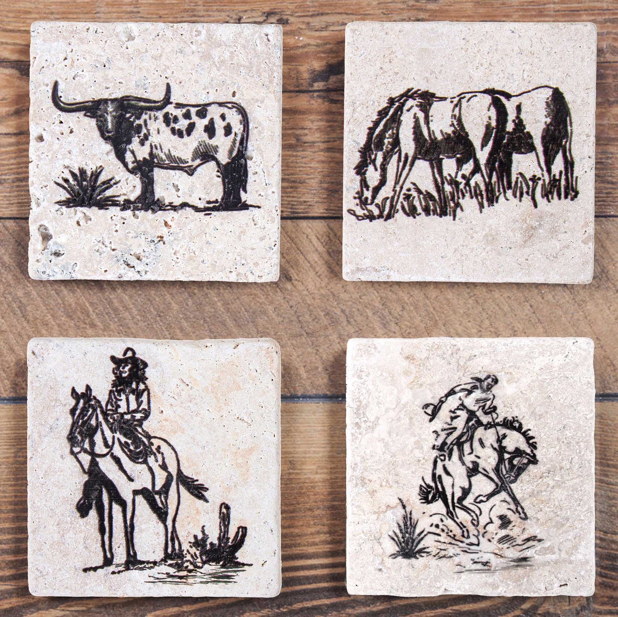 Ranch Life Coaster Set, Set of 4 - Healthber