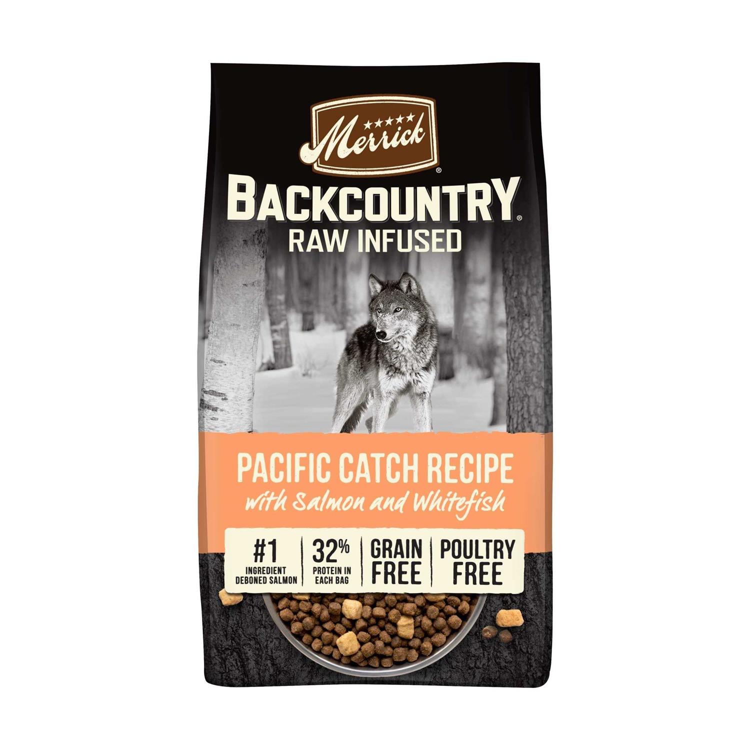 Merrick Backcountry Grain Free Raw Infused Recipe Dry Dog Food - Healthber