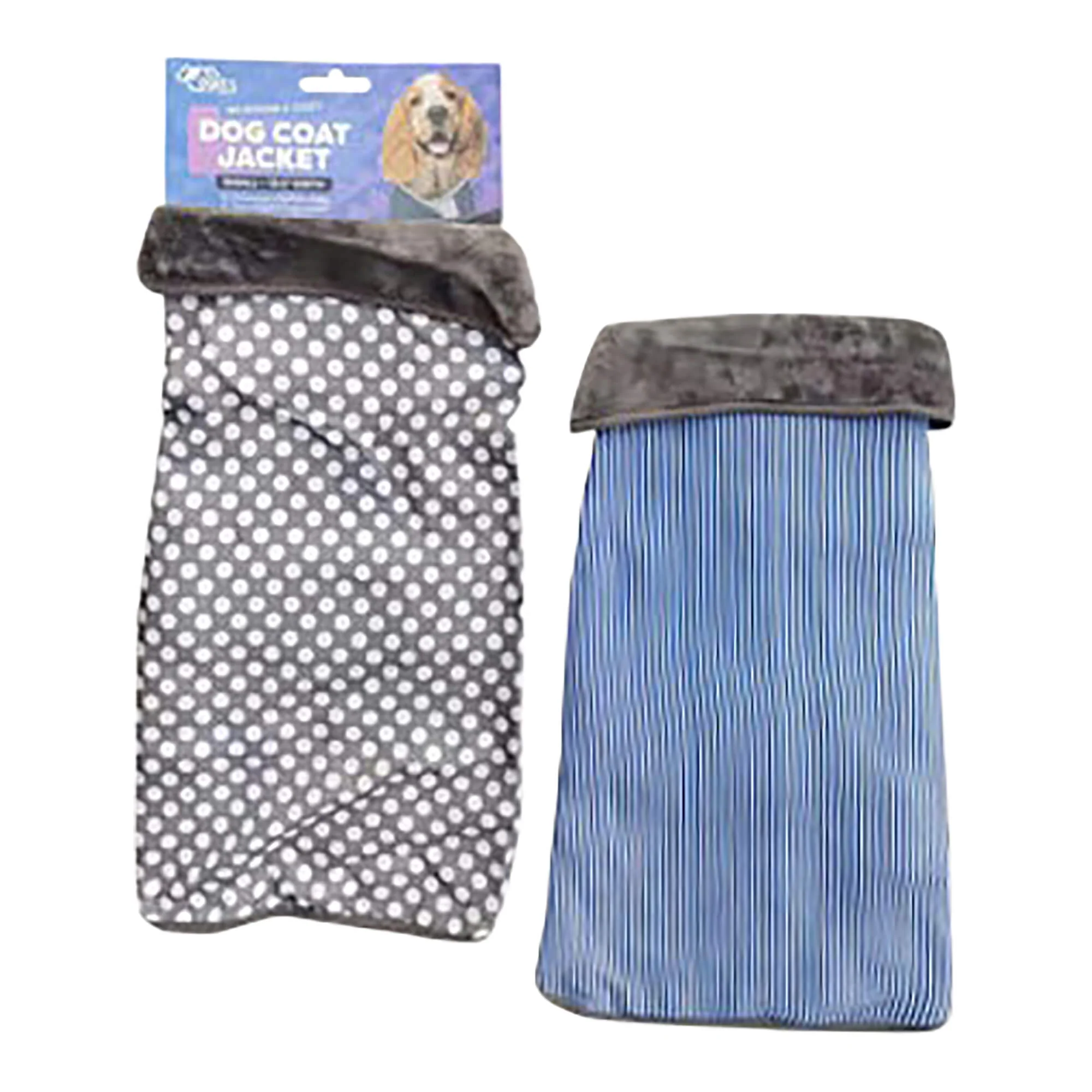 Two Strap Cozy Reversible Dog Coat/Jacket, Assorted - Healthber