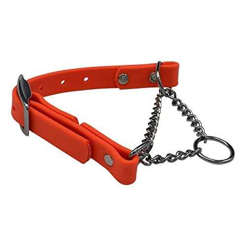 JIM HODGES DOG TRAINING Martingale Collar for Dogs Biothane Stainless Steel Hardware No Pull - Healthber