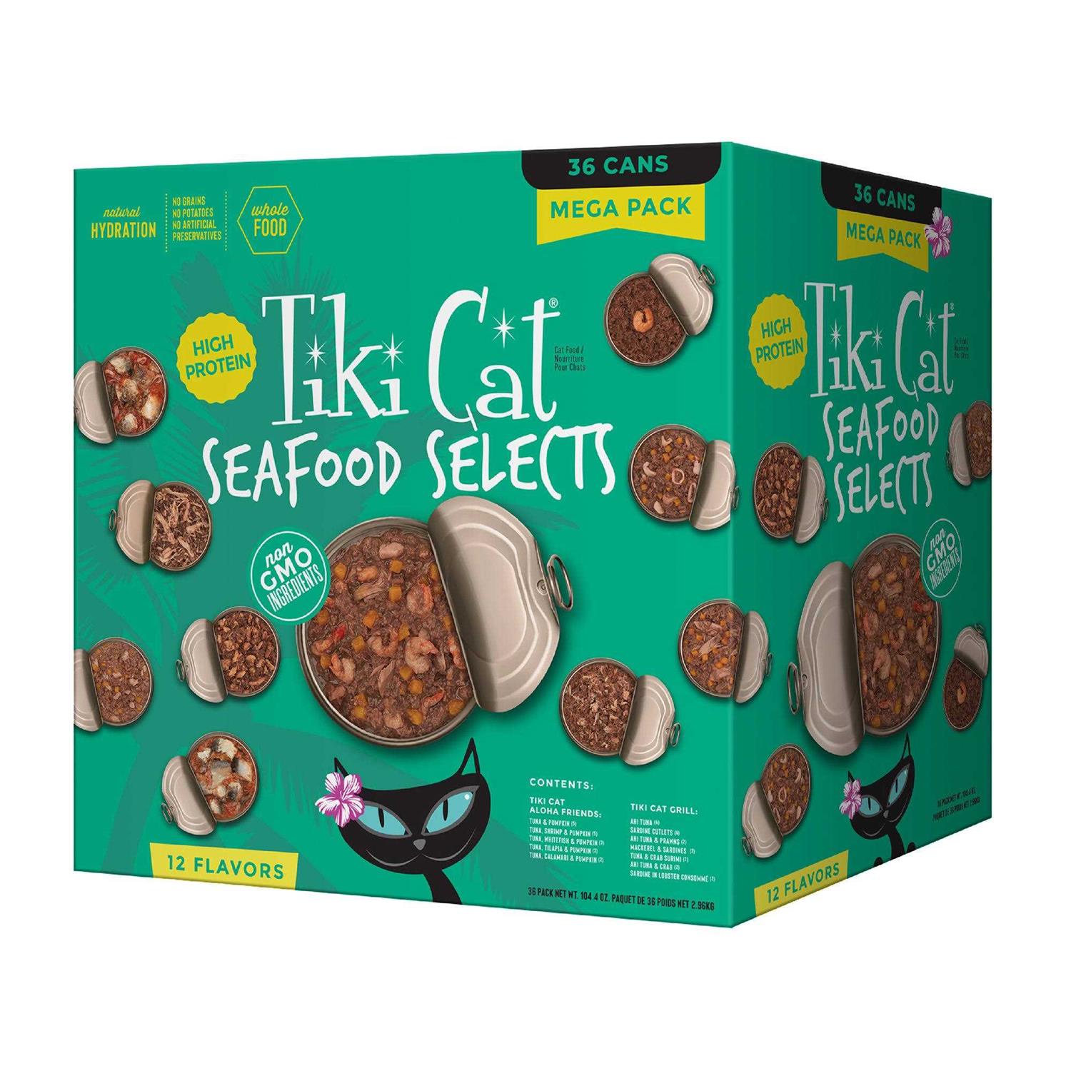 Tiki Cat Seafood Selects Variety Pack Grain-Free Wet Cat Food - Healthber