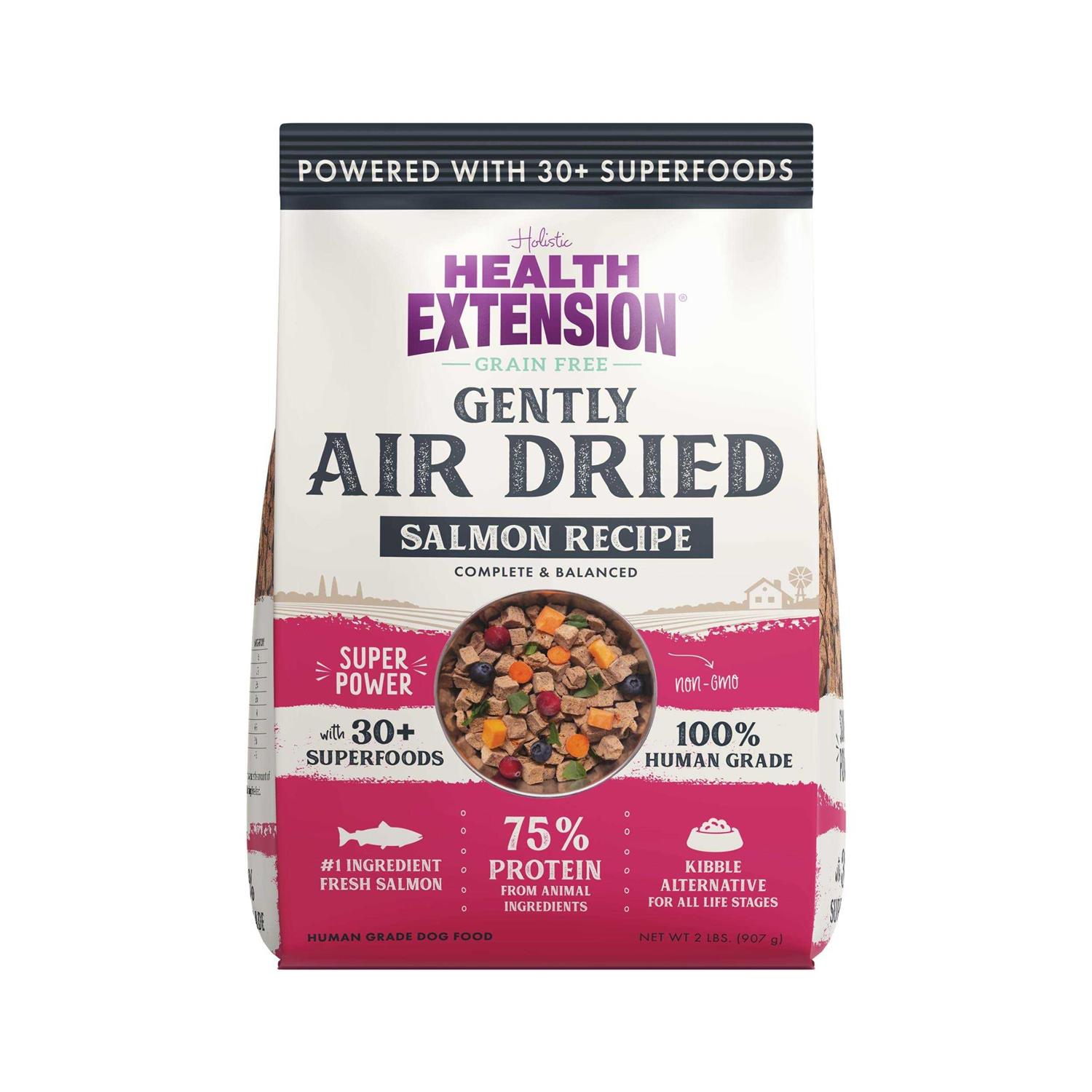 Health Extension Gently Air Dried Salmon Recipe Dog Food - Healthber