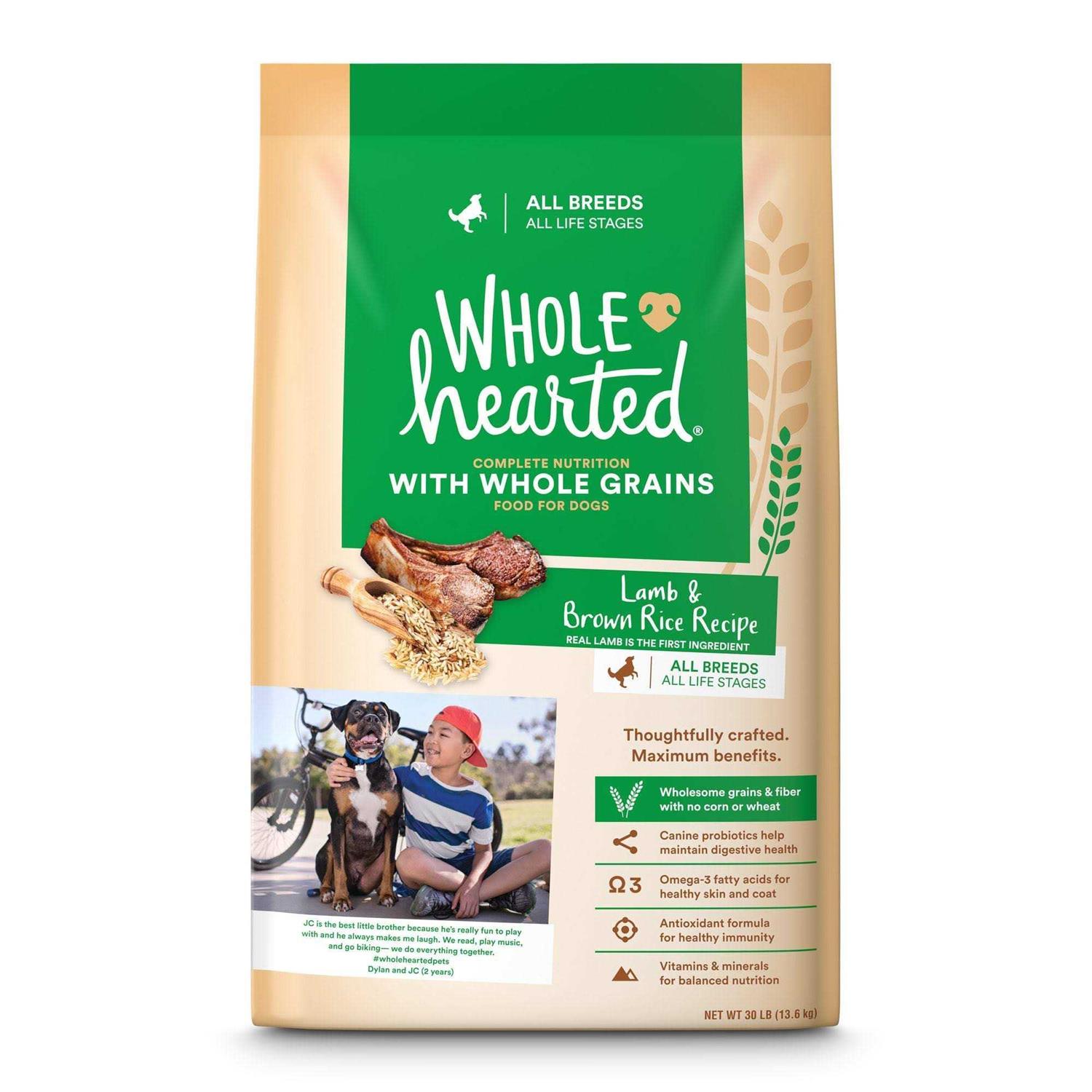 WholeHearted Lamb & Brown Rice Recipe with Whole Grains Dry Dog Food - Healthber
