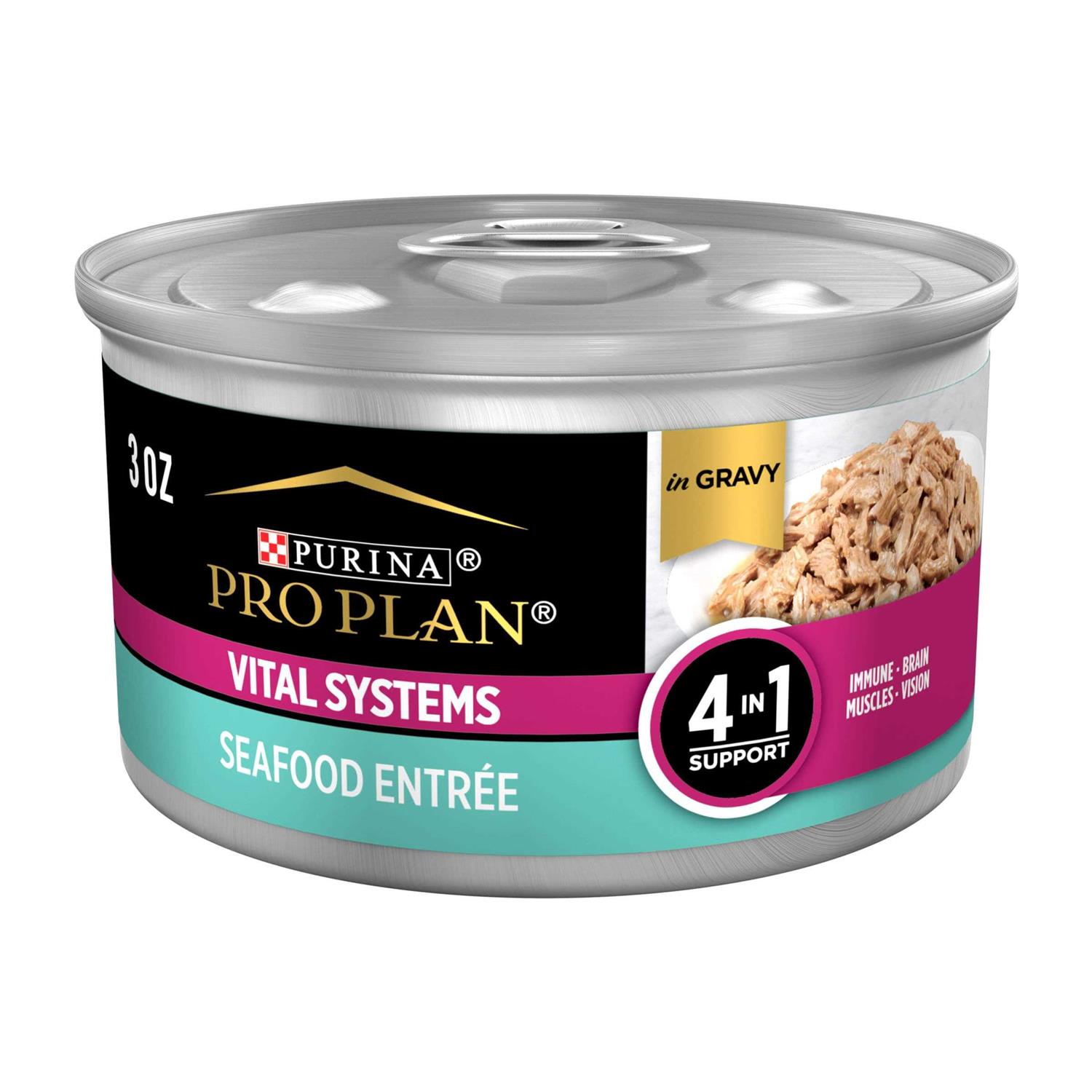 Purina Pro Plan Vital Systems Entree in Wet Cat Food Gravy - Healthber